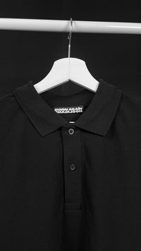 OG Black on Black Polo Shirt front worn